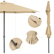 Yescom 13ft Outdoor Patio Market Garden Table Umbrella Color Optional Image