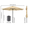 Yescom 13ft Outdoor Patio Market Garden Table Umbrella Color Optional