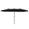 Yescom 15x9 ft Patio Rectangular Market Umbrella w/ Wind Vent