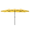 Yescom 15x9 ft Patio Rectangular Market Umbrella w/ Wind Vent