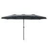 Yescom 15x9 ft Patio Rectangular Market Umbrella w/ Wind Vent