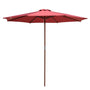 Yescom 9ft Patio Wood Market Umbrella Multiple Colors, Terra Image