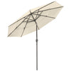 Yescom 10ft 8-Rib Patio Outdoor Market Umbrella 3-Tiered Tilt