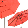 Yescom 10ft 8-Rib Patio Outdoor Market Umbrella 3-Tiered Tilt