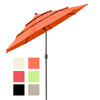 Yescom 10ft 8-Rib Patio Outdoor Market Umbrella 3-Tiered Tilt