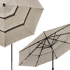 Yescom 11ft 8-Rib Patio Outdoor Market Umbrella 3-Tiered Tilt