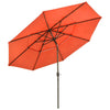 Yescom 11ft 8-Rib Patio Outdoor Market Umbrella 3-Tiered Tilt