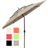 Yescom 11ft 8-Rib Patio Outdoor Market Umbrella 3-Tiered Tilt