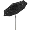 Yescom 9ft Prelit Umbrella 3-Tiered Patio Umbrella with Lights