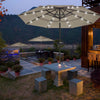 Yescom 9ft Prelit Umbrella 3-Tiered Patio Umbrella with Lights