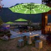 Yescom 10ft Prelit Umbrella 3-Tiered Patio Umbrella with Lights