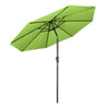 Yescom 9ft 8-Rib Patio Umbrella Tilt 220gsm Canopy UV50+