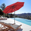 Yescom 10ft 8-Rib Patio Umbrella Tilt 220gsm Canopy UV50+