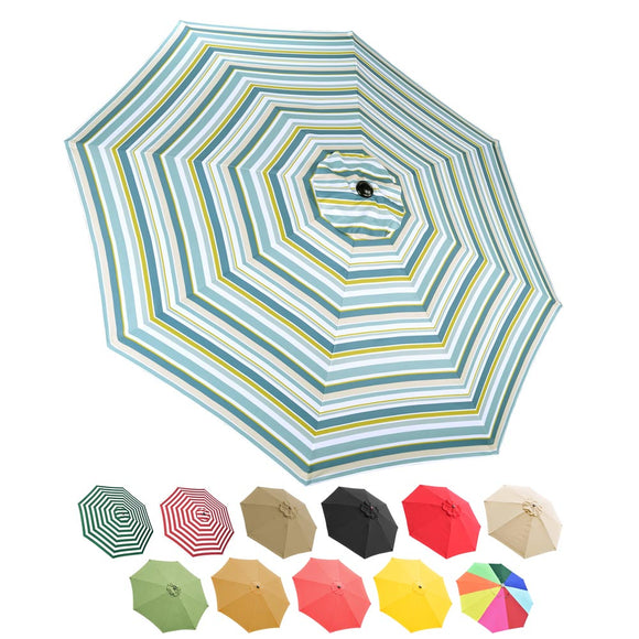 Yescom 8' Outdoor Market Umbrella Replacement Canopy Color Optional Image