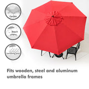 Yescom 10' Outdoor Market Umbrella Replacement Canopy Image