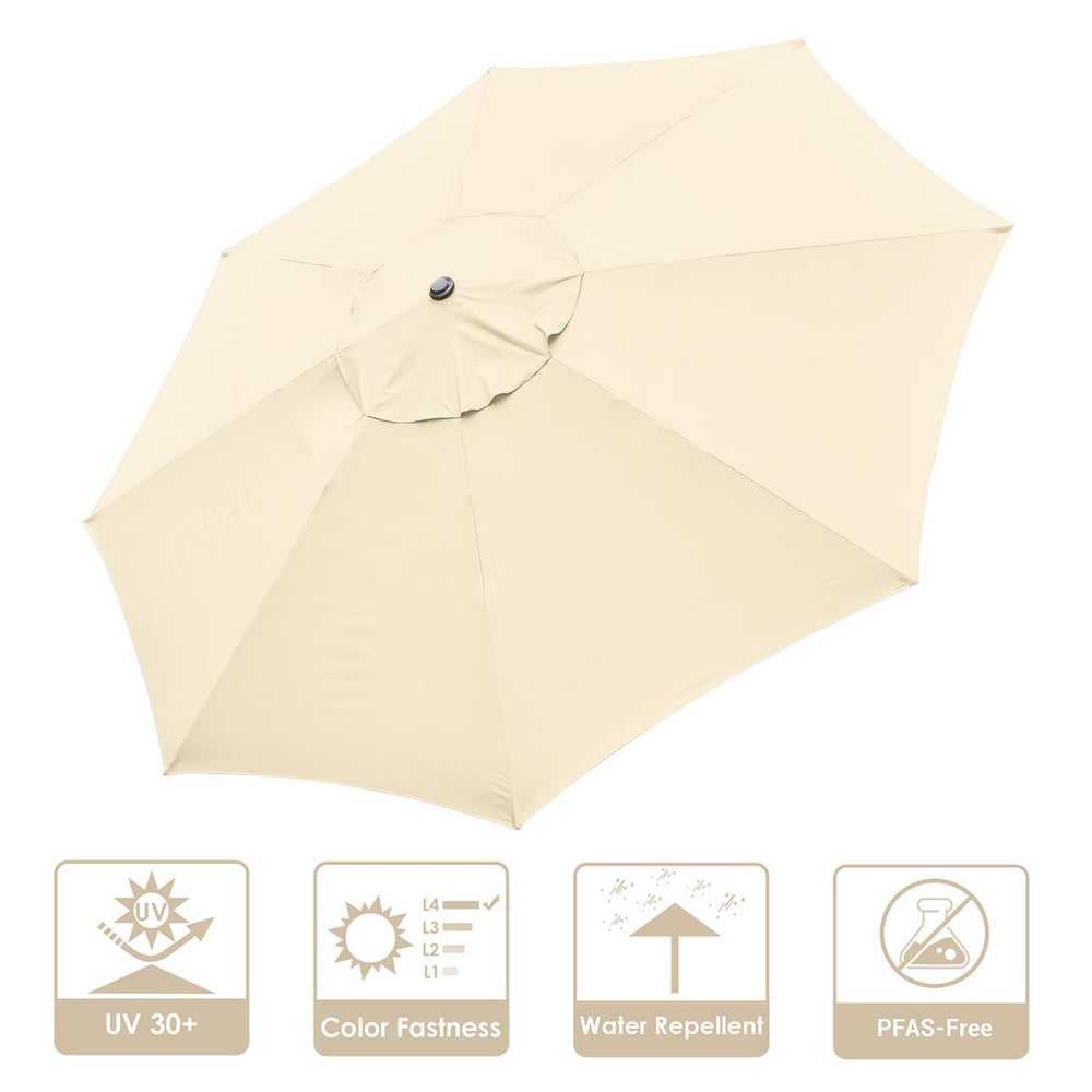 Yescom 13' Outdoor Market Umbrella Replacement Canopy 8-Rib Image