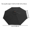 Yescom 13' Outdoor Market Umbrella Replacement Canopy 8-Rib