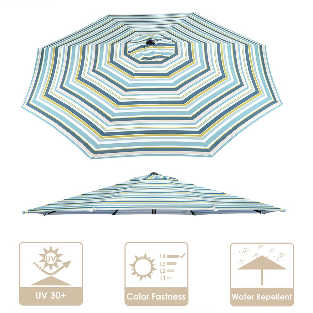 Yescom 8' Outdoor Market Umbrella Replacement Canopy Color Optional Image