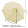 Yescom 9' 8-Rib Outdoor Market Umbrella Replacement Canopy, Beige Image