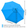 Yescom 9' 8-Rib Outdoor Market Umbrella Replacement Canopy