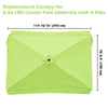 Yescom 10x6.5ft Canopy Replacement for Patio Rectangle Market Umbrellas