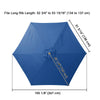 Yescom 9' 6-Rib Outdoor Patio Umbrella Replacement Canopy Multiple Colors (Preorder)