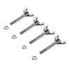 Yescom M6 Wingbolt and Nut Kits 4ct/Pack 1/4" Dia.