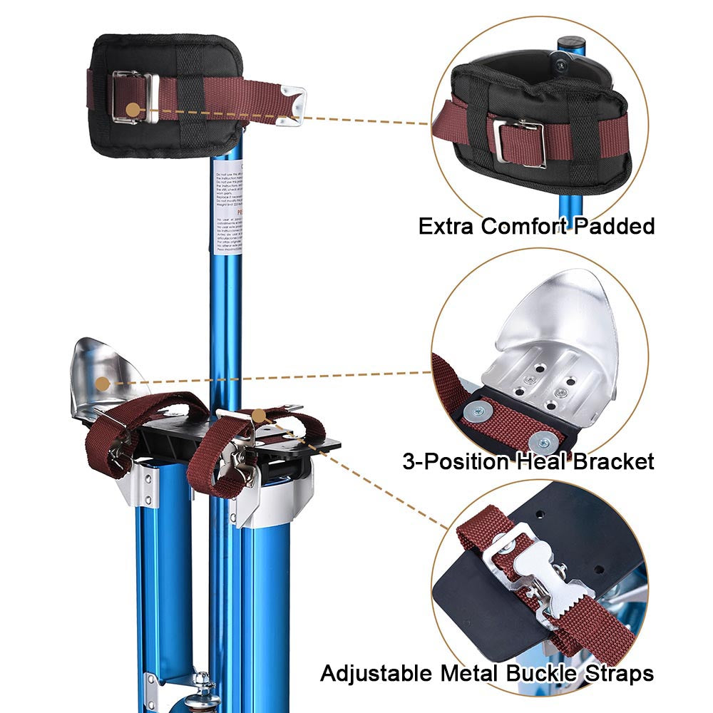 Yescom Drywall Stilts 24" - 40" Adjustable Aluminum Image