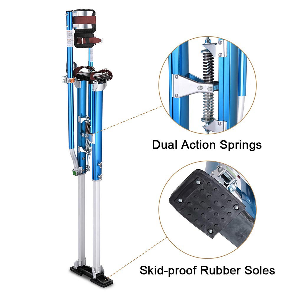 Yescom Drywall Stilts 50" - 64" Adjustable Aluminum Color Options Image