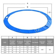 Yescom 14 Foot Trampoline Part Safety Pad Blue Padding Image