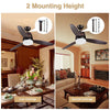 Yescom 52" Ceiling Fan with LED Light & Remote 3 Blades