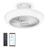 Yescom 18" Enclosed Ceiling Fan with Light Remote APP Control