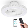 Yescom 20" Enclosed Ceiling Fan with Light Remote APP Control