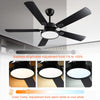 Yescom 52" Ceiling Fan with 3 Lights Remote 5-Blade