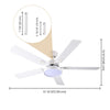 Yescom 52" Ceiling Fan w/ Light Remote 3-Blade