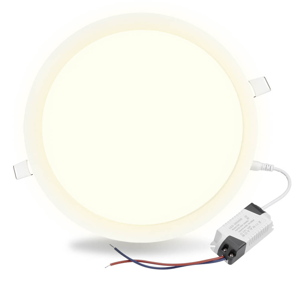 Yescom 15W LED Recessed Ceiling Light w/ Driver Warm White Image