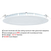 Yescom 15W LED Recessed Ceiling Light w/ Driver Warm White