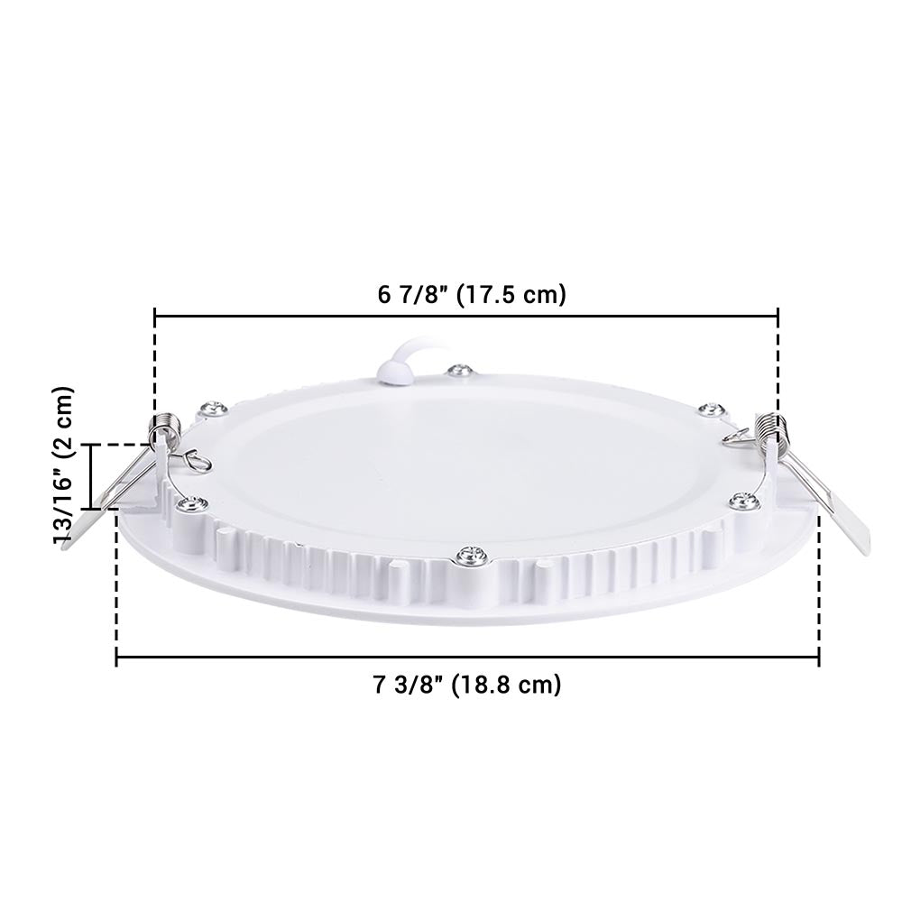 Yescom 15W LED Recessed Ceiling Light w/ Driver Warm White Image