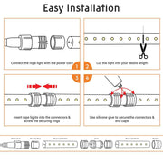 Yescom LED Rope Light Outdoor Waterproof 50ft Image