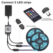 Yescom 32ft LED Strip Lights Bluetooth App Music Remote Multi-Color Image