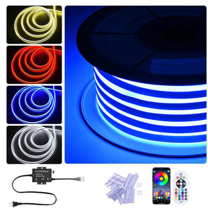 Yescom Neon Rope Light Flexible 100ft RGB App & RF Control