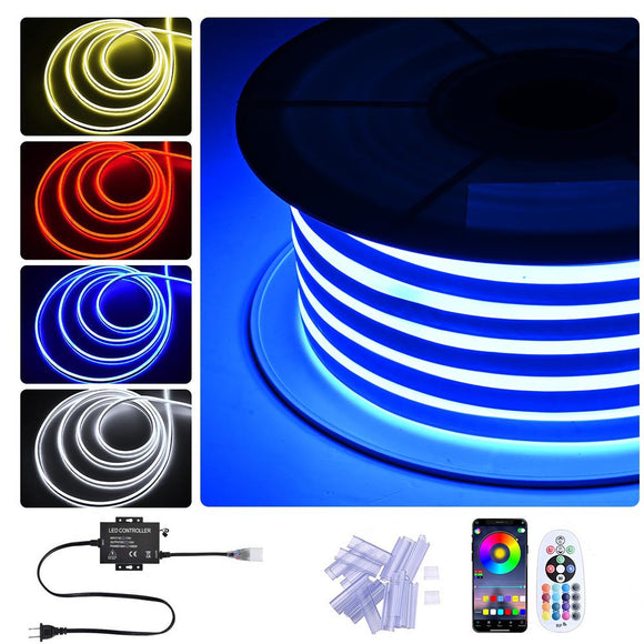 Yescom Neon Rope Light Flexible 100ft RGB App & RF Control Image