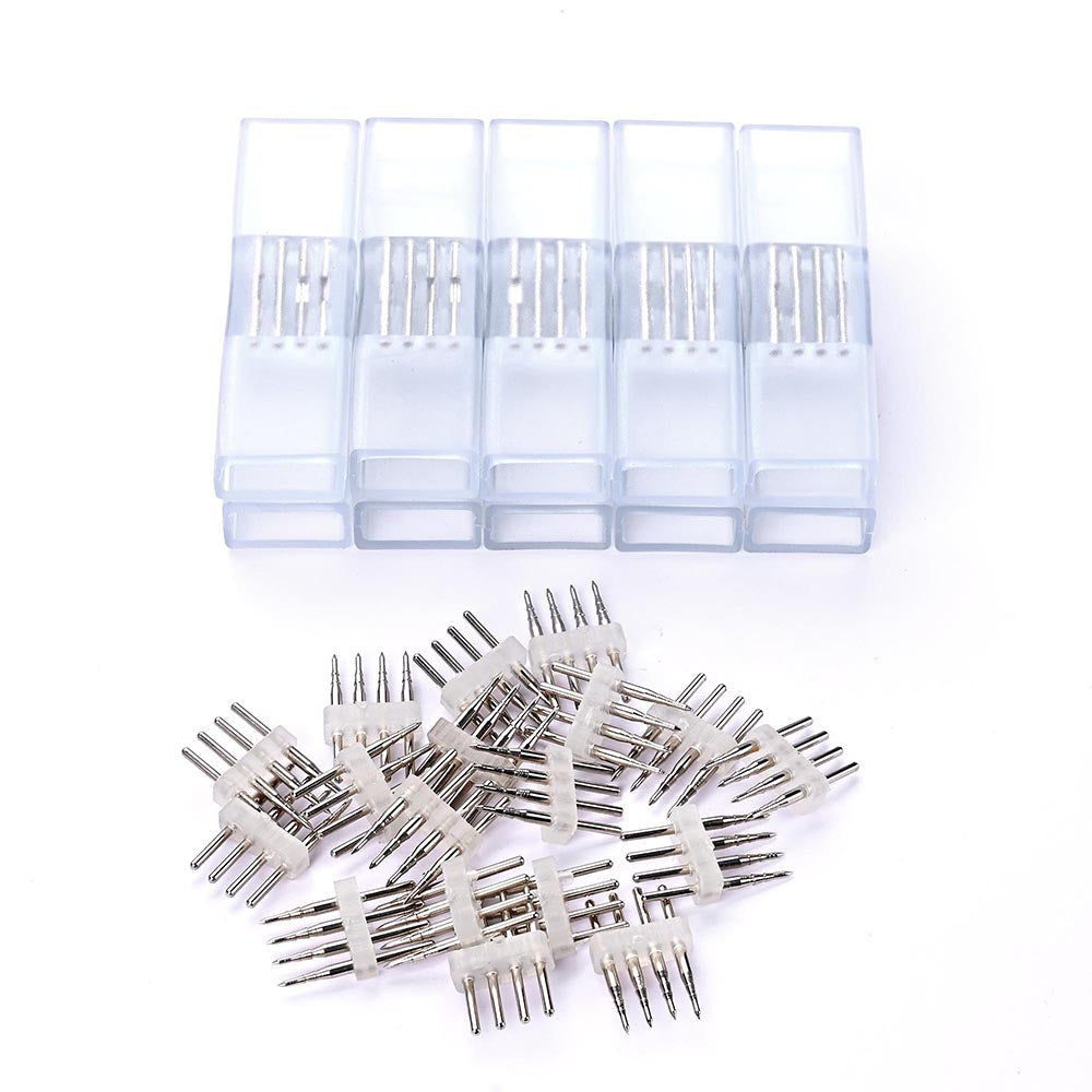 Yescom LED Neon Splice Kit 4-Wire Connectors & Pins 10-Set 18x8mm Image