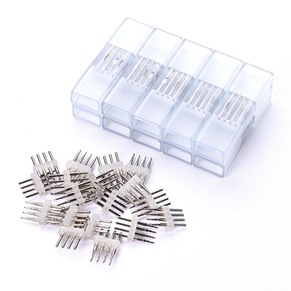 Yescom LED Neon Splice Kit 4-Wire Connectors & Pins 10-Set 18x8mm Image