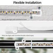 Yescom Full Spectrum Grow Light with Timer 8-Strips Indoor Growing Image