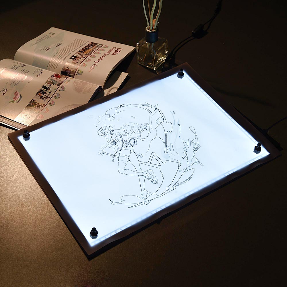 Yescom LED Tracing Stencil Board 19in A3 Adjustable Brightness Image