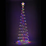 Yescom 6' Lighted Spiral Christmas Tree Xmas Decor Battery Operated, RGBY, 1ct/pk Image