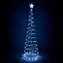 Yescom 6' Lighted Spiral Christmas Tree Xmas Decor Battery Operated, Cool White, 1ct/pk Image