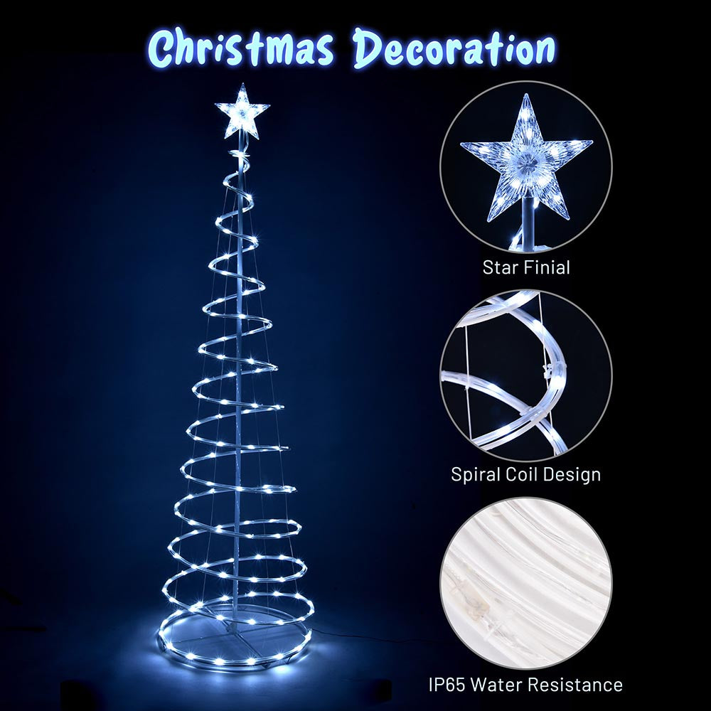 Yescom 6' Spiral Outdoor Xmas Tree USB Powered Image