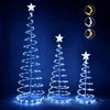 Yescom Lighted Spiral Christmas Trees 6' 4' 3' Battery Powered